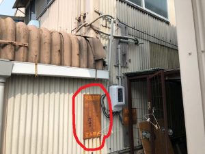 愛知県春日井市の倉庫にて動力新設による中電申請及び引込口配線電気工事