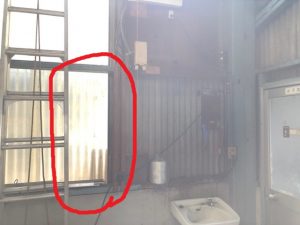 愛知県春日井市の倉庫にて動力新設による中電申請及び引込口配線電気工事