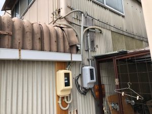 愛知県春日井市の倉庫にて動力新設による中電申請及び引込口配線電気工事