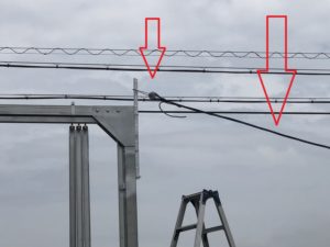 愛知県弥富市の屋外資材置き場にて中電申請及び引込口配線電気工事