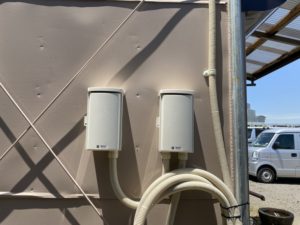 名古屋市港区の建設会社事務所にて動力電源の引込口配線電気工事