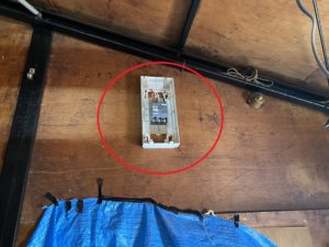 名古屋市港区の建設会社事務所にて動力電源の引込口配線電気工事