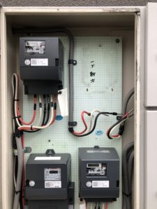 名古屋市名東区の住居兼店舗ビルにて動力の中電申請及び電気工事