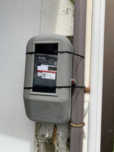 名古屋市南区の戸建住宅にて中電申請によるメーター板の取替電気工事